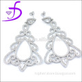 2014 wholesale CZ jewelry silver new model earrings